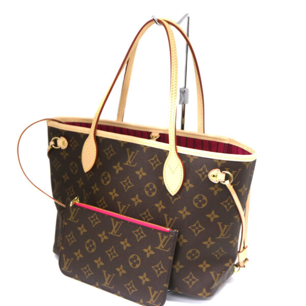 a21 2045 1 Louis Vuitton Neverfull PM Tote Bag Monogram Canvas Pivoine Brown Pink