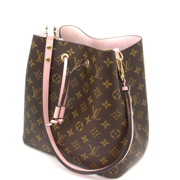 a21 2056 1 Louis Vuitton Neo Noe Shoulder Bag Monogram Canvas Brown Pink