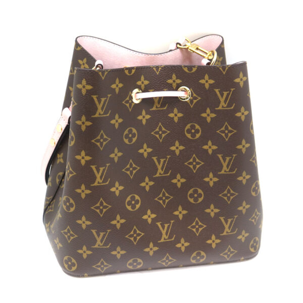 a21 2056 3 Louis Vuitton Neo Noe Shoulder Bag Monogram Canvas Brown Pink