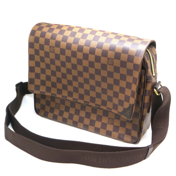 a21 2152 1 Louis Vuitton Shelton MM Shoulder Bag Damier Canvas Ebene Brown