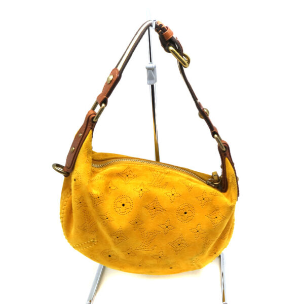 a21 2184 3 Louis Vuitton Onata PM Shoulder Bag Mahina Suede Mustard Yellow