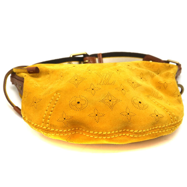 a21 2184 6 Louis Vuitton Onata PM Shoulder Bag Mahina Suede Mustard Yellow