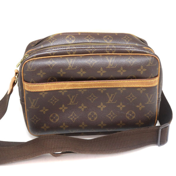 a21 223 2 Louis Vuitton Reporter PM Shoulder Bag Monogram Canvas Brown