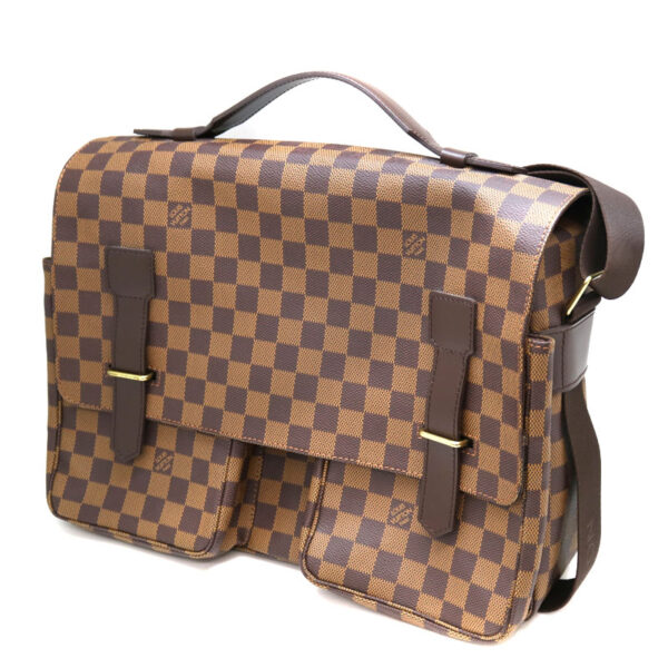 a21 2348 1 Louis Vuitton Broadway Shoulder Bag Damier Canvas Ebene Brown