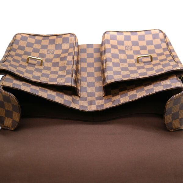 a21 2348 10 Louis Vuitton Broadway Shoulder Bag Damier Canvas Ebene Brown