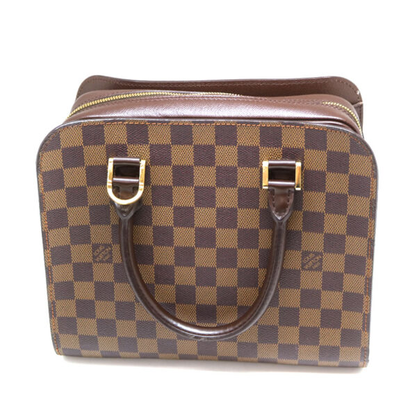 a21 2435 2 Louis Vuitton Triana Handbag Damier Canvas Ebene Brown