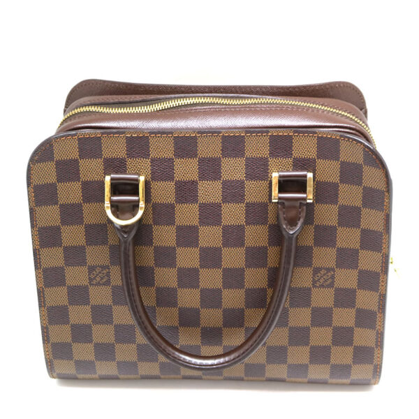 a21 2435 3 Louis Vuitton Triana Handbag Damier Canvas Ebene Brown