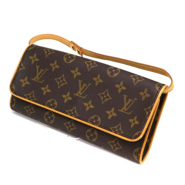 a21 2841 1 Louis Vuitton Pochette Twin GM Shoulder Bag Monogram Brown