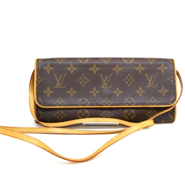 a21 2895 2 Louis Vuitton Pochette Twin GM Shoulder Bag Monogram Brown