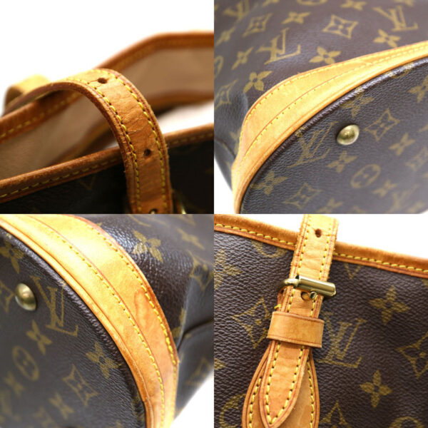 a21 2933 7 Louis Vuitton Bucket PM Shoulder Bag Monogram Brown