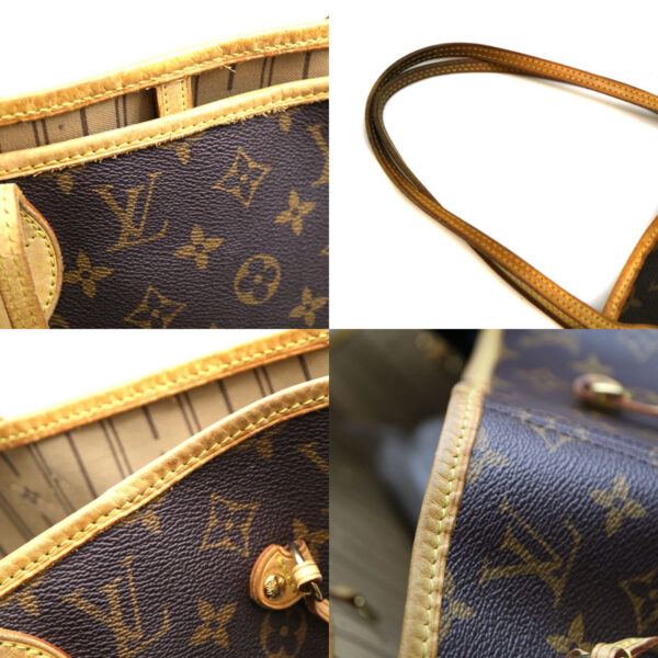 a21 2957 8 Louis Vuitton Neverfull MM Tote Bag Monogram Brown