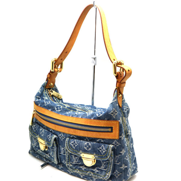 a21 3009 1 Louis Vuitton Baggy PM Handbag Denim Blue