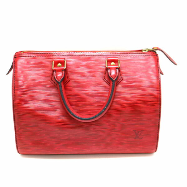 a21 3013 2 Louis Vuitton Speedy 25 Handbag Epi Red