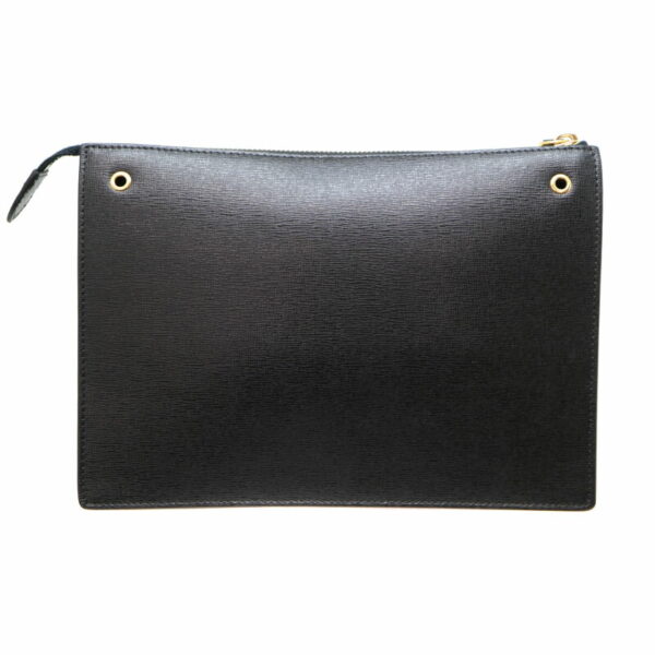 a21 3029 2 Fendi Truge Shoulder Bag Leather Black