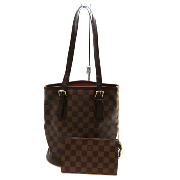 a21 3216 2 Louis Vuitton Marais Handbag Damier Brown