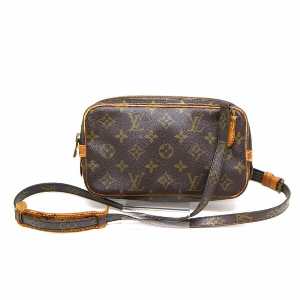 a21 3380 2 Louis Vuitton Pochette Marly Bandouliere Shoulder Bag Monogram Brown