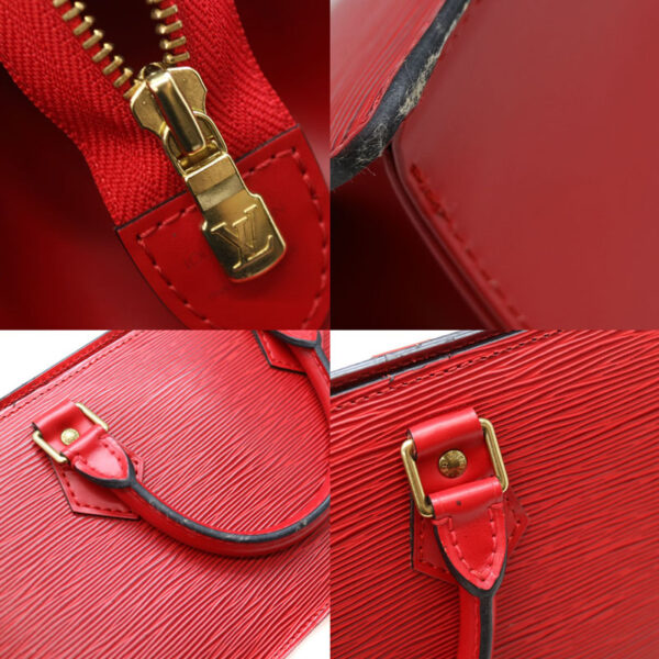 a21 3484 7 Louis Vuitton Sac Triangle Handbag Epi Red