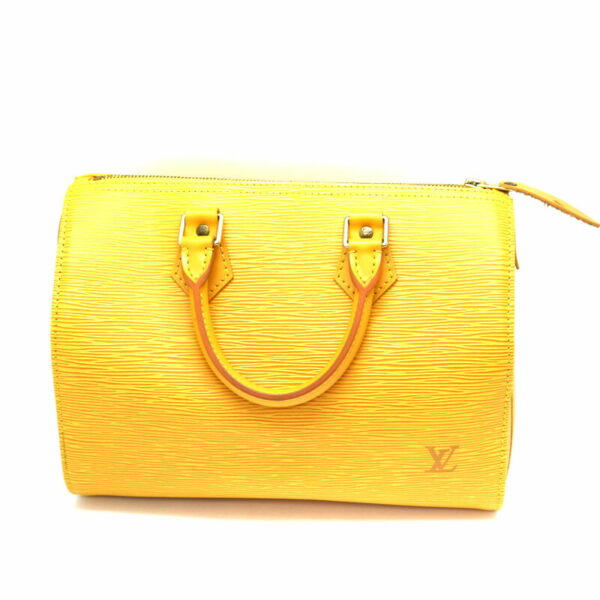 a21 3493 2 Louis Vuitton Speedy 25 Handbag Epi Yellow