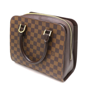 a21 3576 1 Louis Vuitton Illovo MM Handbag Damier Canvas Ebene Brown