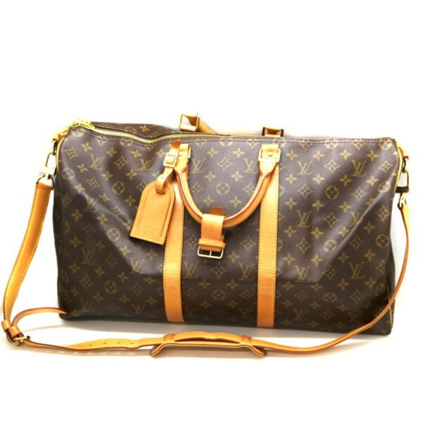 a21 3594 2 Louis Vuitton Keepall Bandouliere 50 Bag Monogram Brown