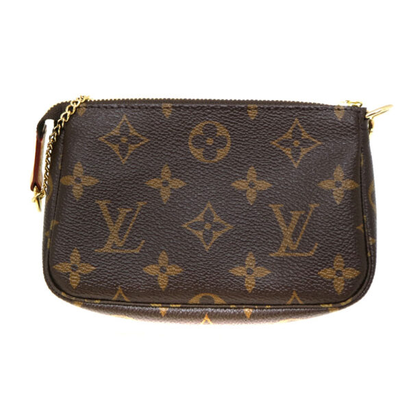 a21 3730 3 Louis Vuitton Mini Pochette Accessories Pouch Monogram Brown