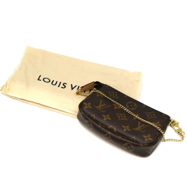 a21 3730 9 Louis Vuitton Mini Pochette Accessories Pouch Monogram Brown