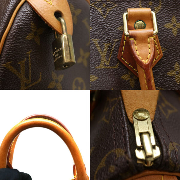 a21 3768 7 Louis Vuitton Speedy 25 Handbag Monogram Brown