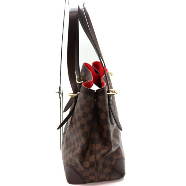 a21 389 5 Louis Vuitton Hampstead MM Tote Bag Damier Brown