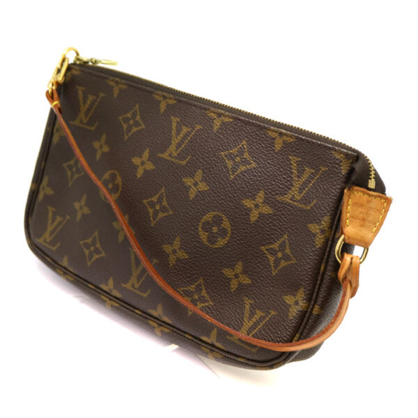 a21 4090 1 Louis Vuitton Pochette Accessory Pouch Monogram Brown