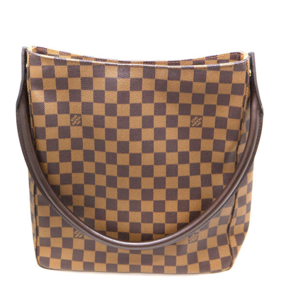 a21 4183 2 Louis Vuitton Looping GM Shoulder Bag Damier Brown