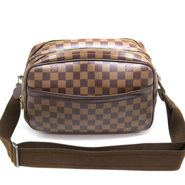 a21 4184 2 Louis Vuitton Reporter PM Shoulder Bag Damier Brown