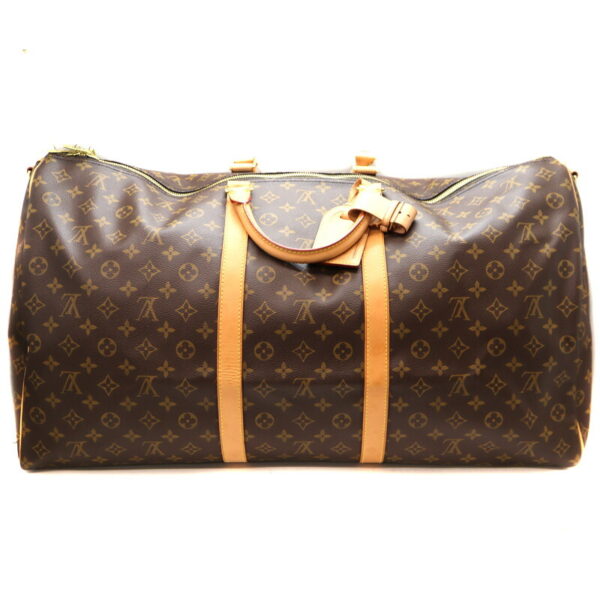 a21 449 2 Louis Vuitton Keepall Bandouliere 60 Bag Monogram Brown