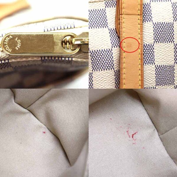 a21 500 9 Louis Vuitton Totally PM Tote Bag Damier White