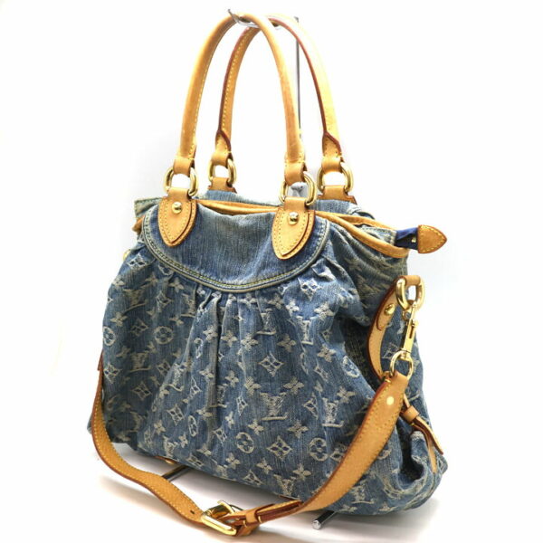 a21 5498 1 Louis Vuitton Neo Cabby MM Handbag Monogram Denim Blue