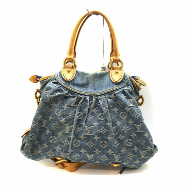 a21 5498 3 Louis Vuitton Neo Cabby MM Handbag Monogram Denim Blue