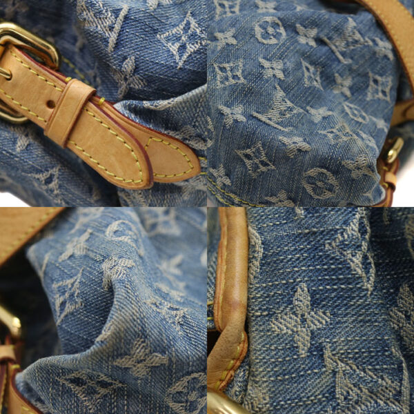 a21 5498 8 Louis Vuitton Neo Cabby MM Handbag Monogram Denim Blue