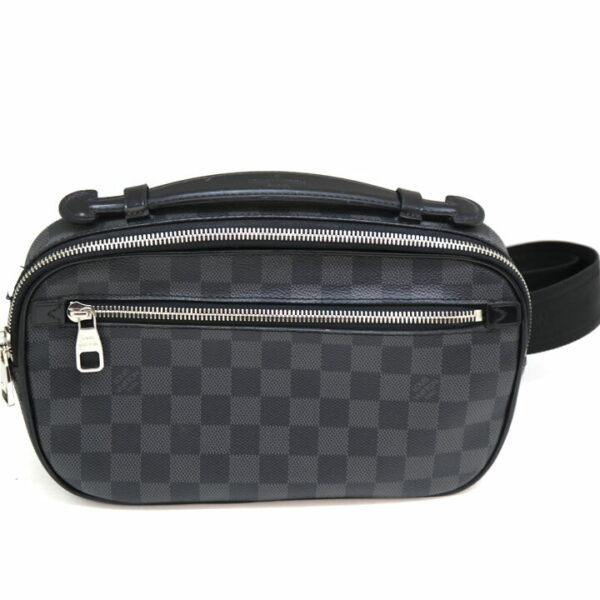 a21 6049 2 Louis Vuitton Umbraer Body Bag Damier Black