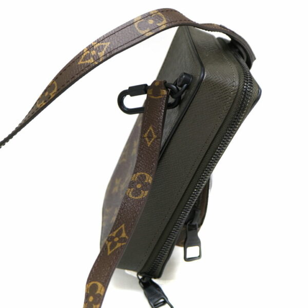 a21 6103 5 Louis Vuitton Phone Box Monogram Taiga Shoulder Bag