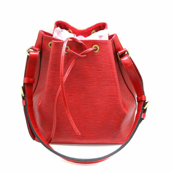 a21 6308 2 Louis Vuitton Petit Noe Shoulder Bag Epi Red