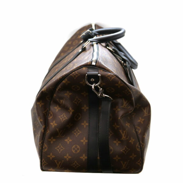 a21 6408 4 Louis Vuitton Keepall Bandouliere 55 Bag Monogram Macassar Brown