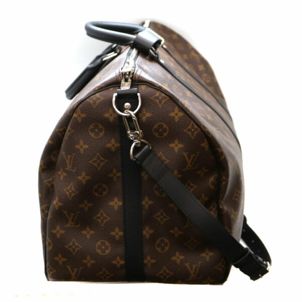 a21 6408 5 Louis Vuitton Keepall Bandouliere 55 Bag Monogram Macassar Brown