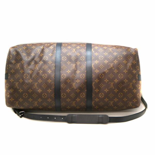 a21 6408 6 Louis Vuitton Keepall Bandouliere 55 Bag Monogram Macassar Brown