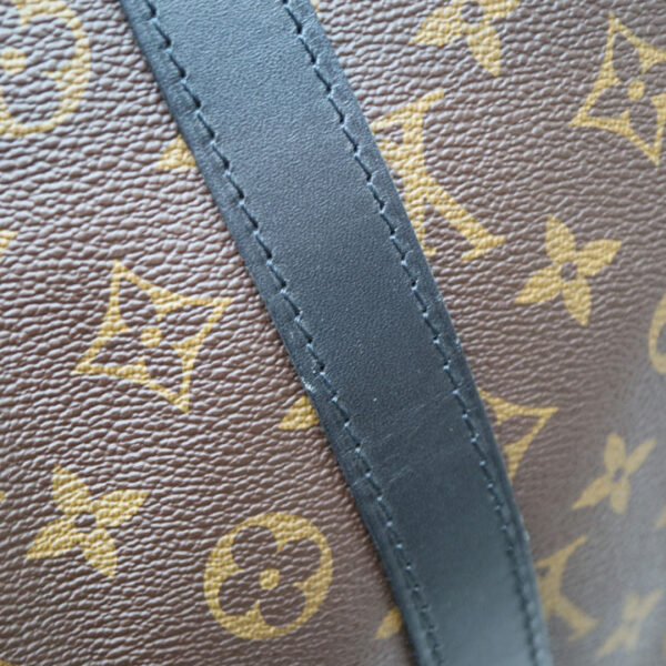 a21 6408 7 Louis Vuitton Keepall Bandouliere 55 Bag Monogram Macassar Brown