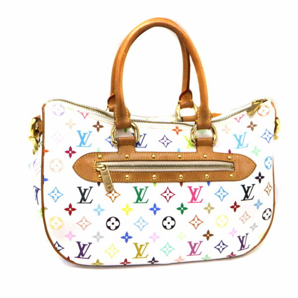 a21 6450 3 Louis Vuitton Rita Handbag Monogram Multicolor White