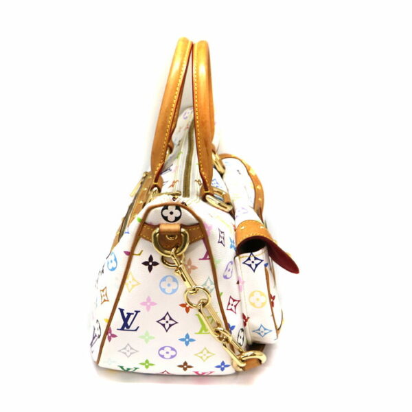 a21 6450 5 Louis Vuitton Rita Handbag Monogram Multicolor White