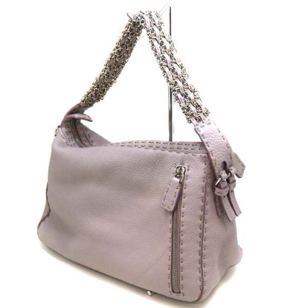 a21 6733 1 Fendi Shoulder Bag Leather Purple