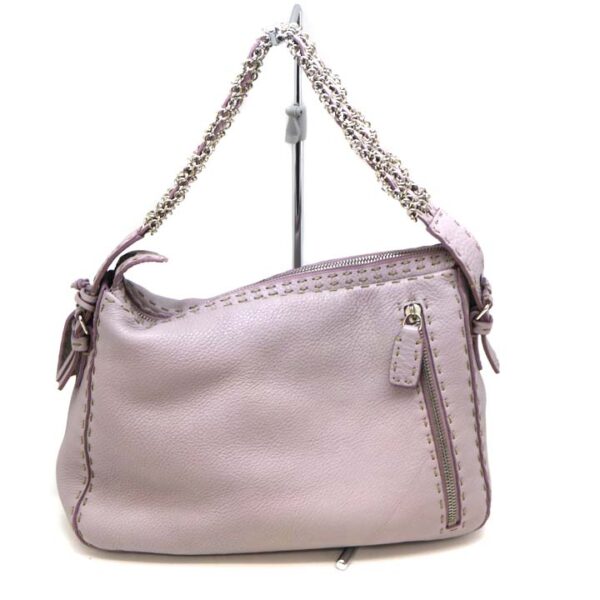 a21 6733 2 Fendi Shoulder Bag Leather Purple