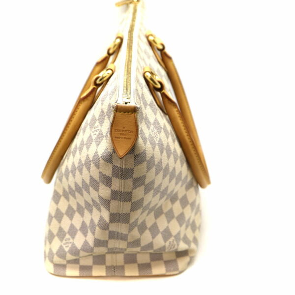 a21 6813 5 Louis Vuitton Saleya MM Tote Bag Damier White