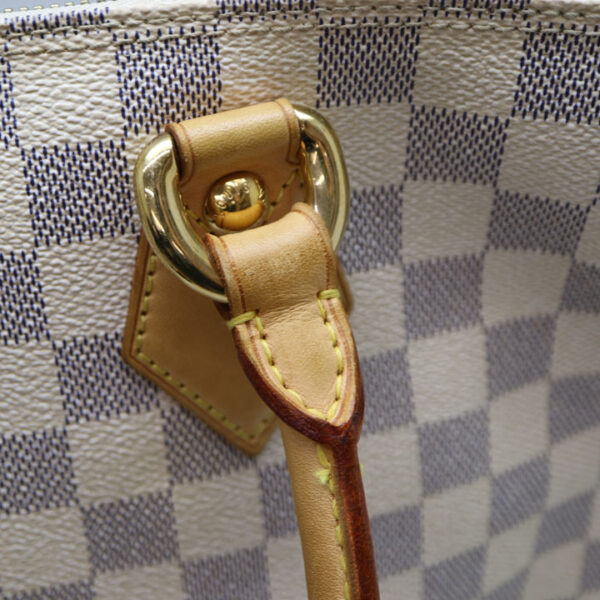 a21 6813 8 Louis Vuitton Saleya MM Tote Bag Damier White