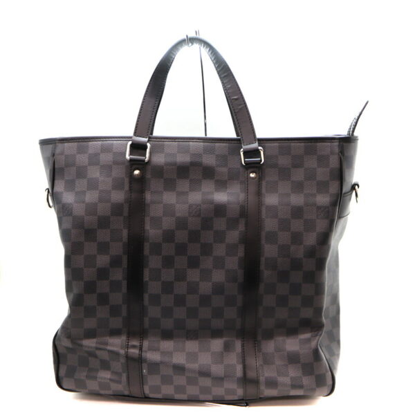 a21 7 2 Louis Vuitton Tadao 2WAY Shoulder Bag Damier Canvas Graphite Black